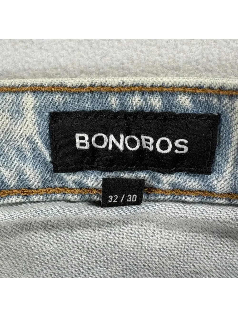 Bonobos Mens 32x30 Light Wash Slim Straight Jeans Stretch Denim Casual